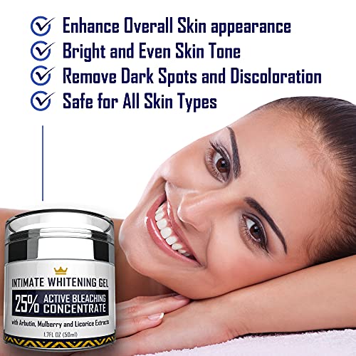 Intimate Whitening Cream Made in USA Skin Lightening Gel for