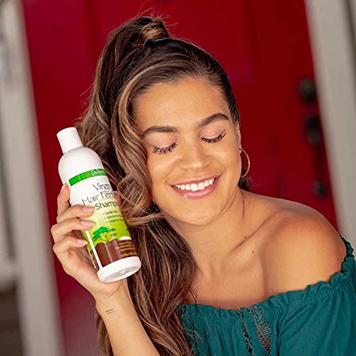 Virgin Hair Fertilizer Shampoo. African American Hair Shampoo. Rapid Hair Growth. Helps Reduce Breakage, Dry Scalp and Dandruff. Natural Hair Product Contains Jojoba Seed Oil, Honey Extract, Aloe Vera