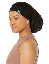 Dreadlocks locs hair cap bonnet for men and women - black