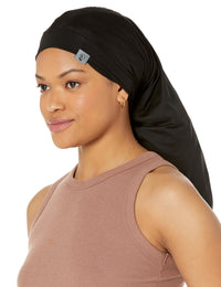 Dreadlocks locs hair cap bonnet for men and women - black