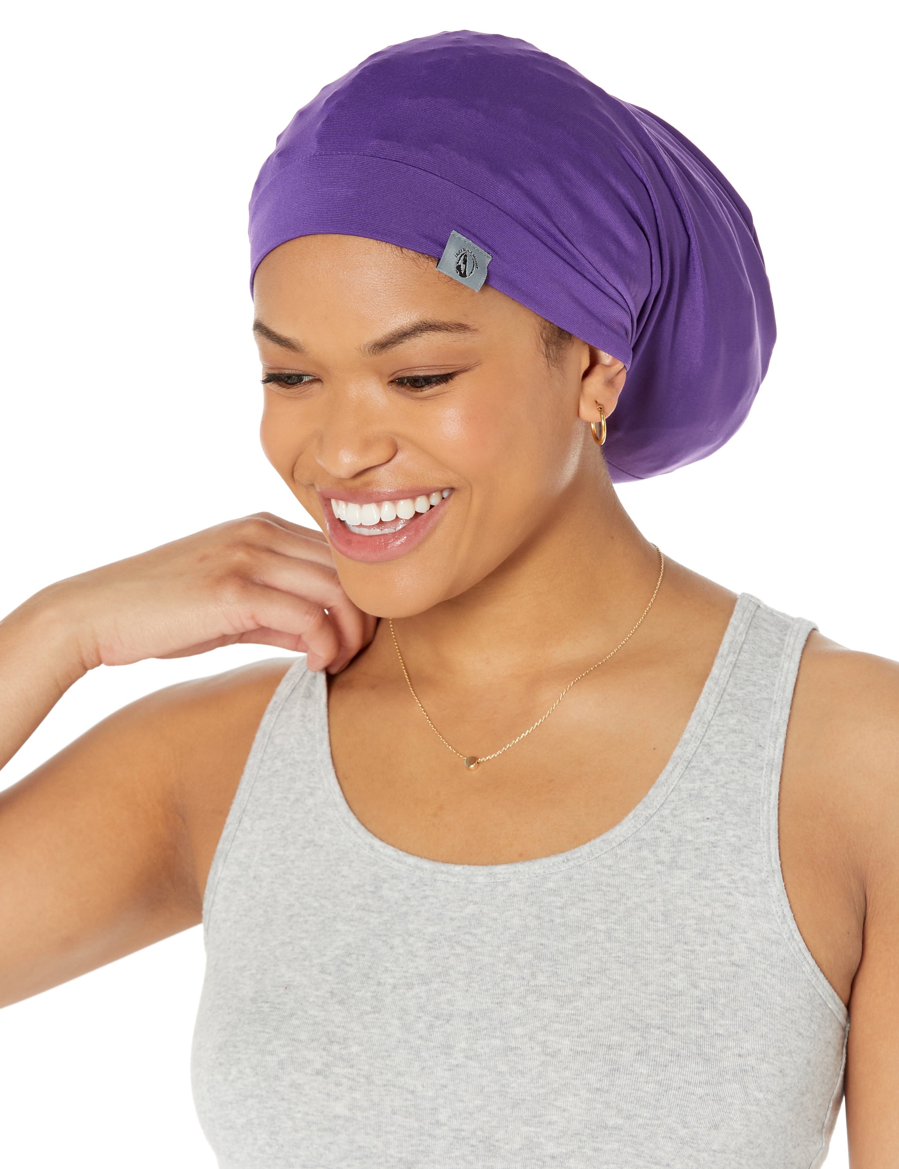 Dreadlocks locs hair cap bonnet for men and women Purple