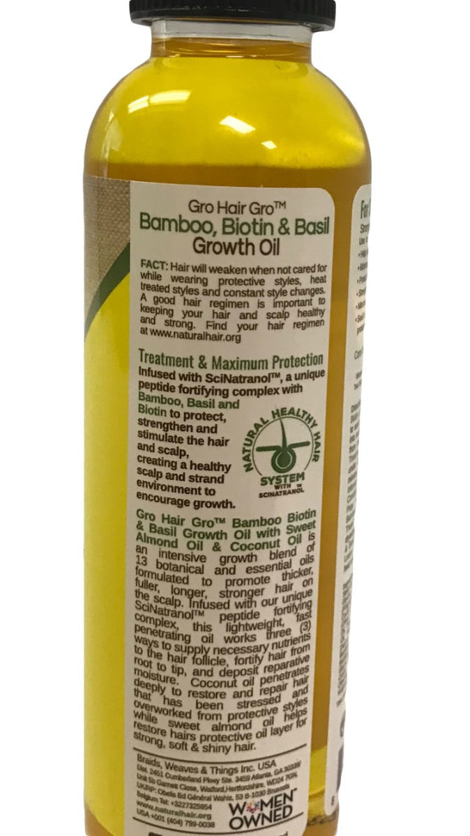 Bamboo Biotin & Basil Growth Oil 4oz