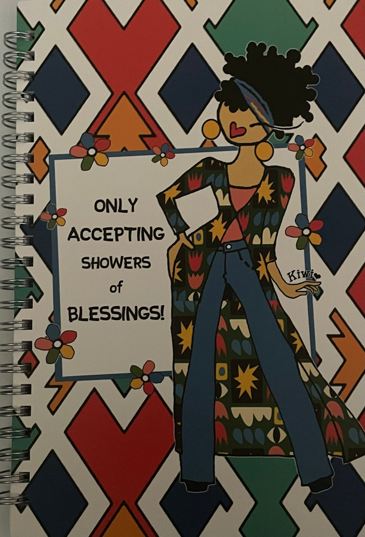 Only Accepting Showers of Blessings Wire-O-Journal