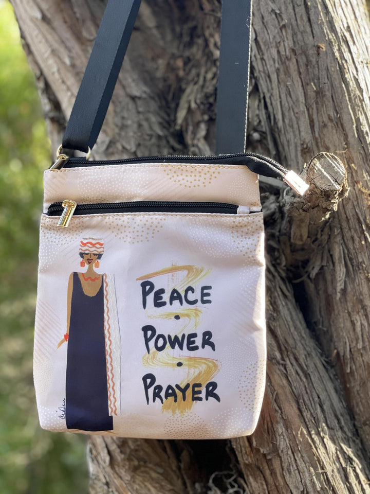 Peace Power Prayer Travel Purse