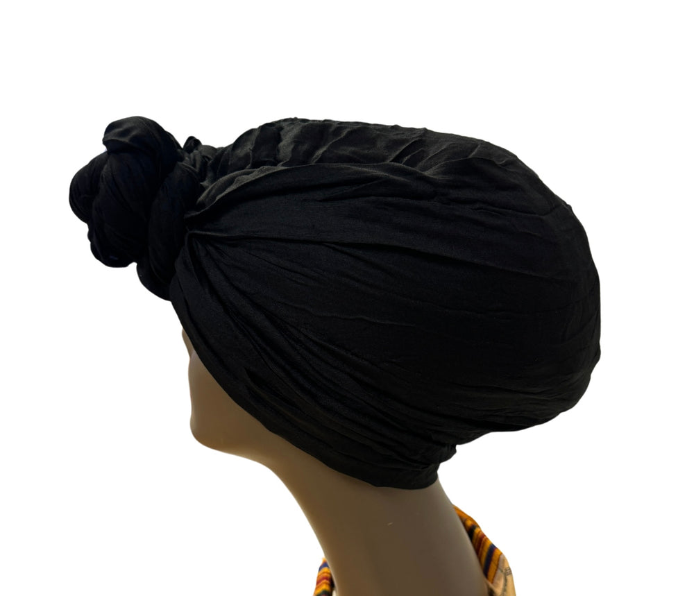 Head Wrap Scarf Tie - Black