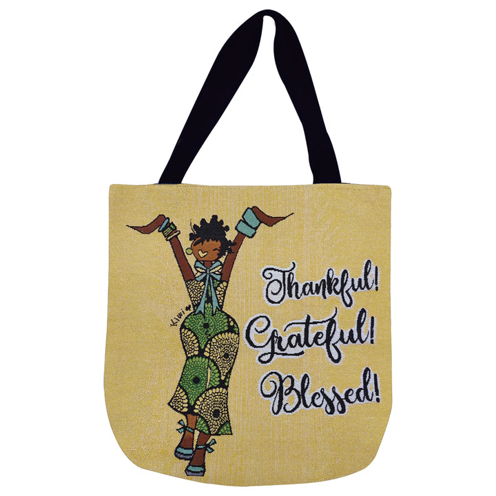 Thankful, Grateful, Blessed Tote Bag