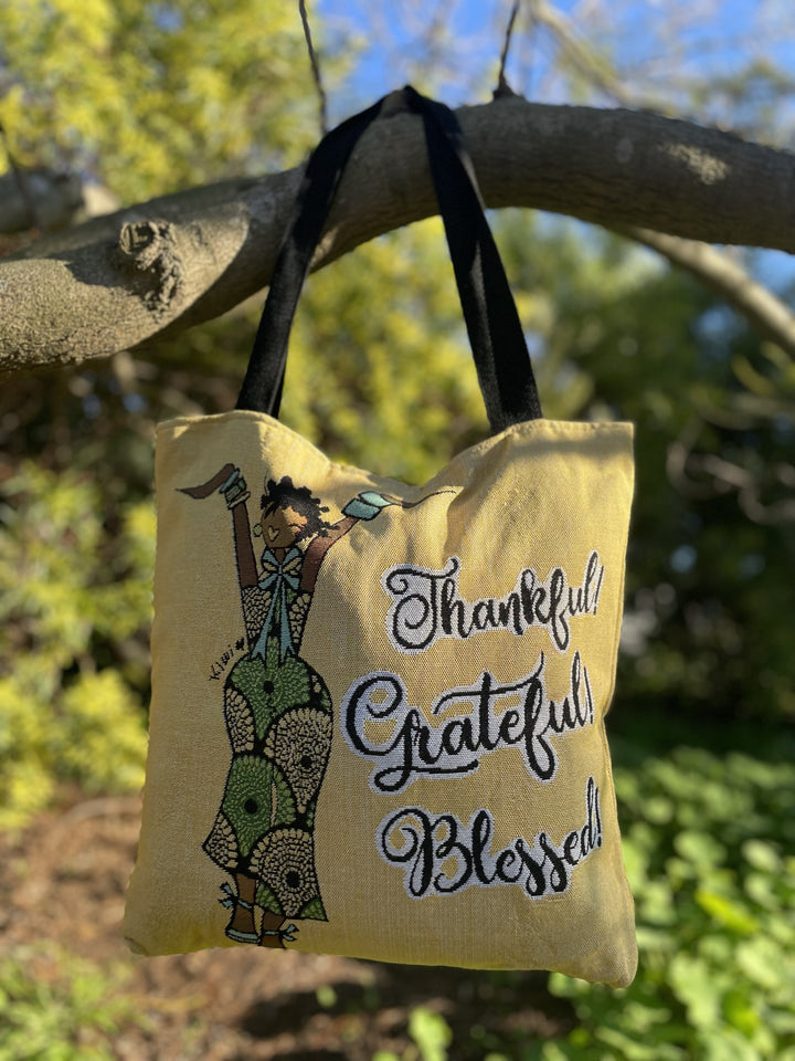 Thankful, Grateful, Blessed Tote Bag