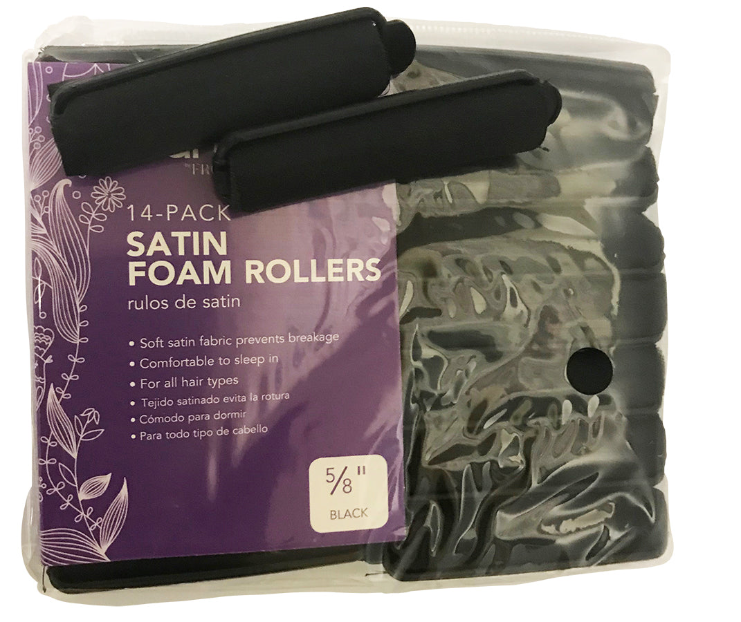 Satin Foam Rollers small 5-8 inch 14CT