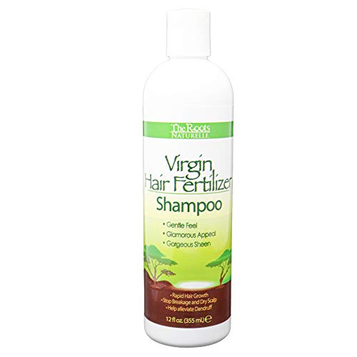 Virgin Hair Fertilizer Shampoo. African American Hair Shampoo. Rapid Hair Growth. Helps Reduce Breakage, Dry Scalp and Dandruff. Natural Hair Product Contains Jojoba Seed Oil, Honey Extract, Aloe Vera