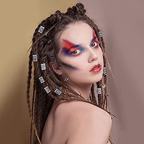 Youme 100 PCS Viking Hair Beads Viking Beard Beads for Men Antique