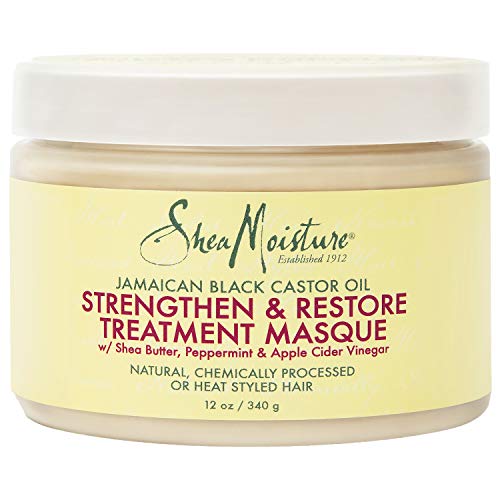 SheaMoisture Jamaican Black Castor Oil Treatment Masque For Dry Hair Jamaican Black Castor Oil Paraben Free Hair Mask 12 oz