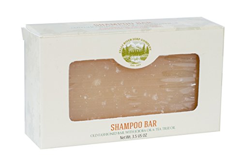 Old fashioned Shampoo Bar (3.5 Oz) - Anti-Dandruff, Jojoba Oil, Tea Tree Oil –No Conditioner needed- Phthalate Free - Paraben Free - Sulfate Free- Organic and All-Natural by Falls River Soap Company