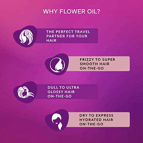 Herbishh Essential Care Flower Hair Oil – Hair Oil for Dry Damaged Hair – Organic Hair Oil Formula – Premium Quality Natural Hair Oil – Hair Care Oil – 24hr Lasting Fragrance