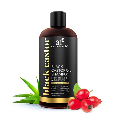 artnaturals Black Castor Oil Shampoo – (16 Fl Oz / 473ml) – Strengthen, Grow and Restore – Jamaican Castor – For Color Treated Hair