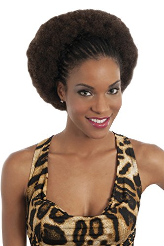 Vivica A Fox Hair Collection HKBK16-V Human Hair Afro Curl Kinky Bulk Extension, 1B, 5.8 Ounce