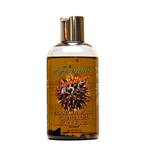 Fountain Jamaican Black Castor Oil Hair Food With Peppermint Dry Itchy Flaky Hair Bump Scalp Treatment 8 Ounces