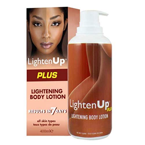 LightenUp, Skin Lightening Lotion | 13.5 Fl oz / 400ml | Hyperpigmentation Treatment , Fade Dark Spot on: Body, Knees, Elbows, Hands, Underarms | with Jamaican Castor Oil and Shea Butter