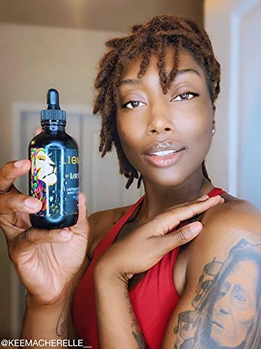 Lion Locs Hair Loc Growth Oil and Scalp Relaxer | Light Styling Oil for Dreads, Dreadlocks, Locks, Microlocs, Interlocks, Braidlocks, Braids, Faux Locs, Crochet Locs, Boho Locs, or Sisterlocks (4oz)