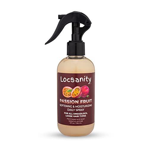 Locsanity Daily Moisturizing Loc Spray for Dreads - Passion Fruit Hair Scalp Moisturizer, Dreadlock Spray - Refreshening Spray for Locs, Dreadlocks, Sisterlock, Microlock - Controls Frizz, Oil-Free