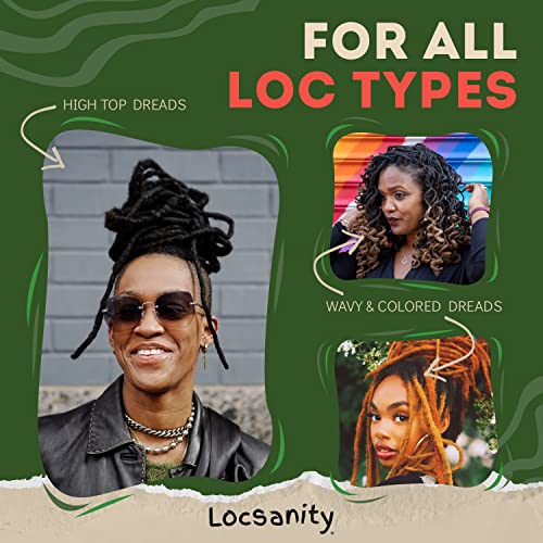 Locsanity Daily Moisturizing Loc Spray for Dreads - Passion Fruit Hair Scalp Moisturizer, Dreadlock Spray - Refreshening Spray for Locs, Dreadlocks, Sisterlock, Microlock - Controls Frizz, Oil-Free