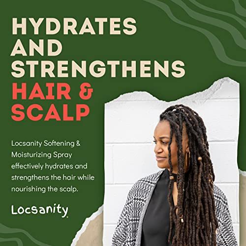 Locsanity Daily Moisturizing Loc Spray for Dreads - Passion Fruit Hair Scalp Moisturizer, Dreadlock Spray - Refreshening Spray for Locs, Dreadlocks, Sisterlock, Microlock - Controls Frizz, Oil-Free