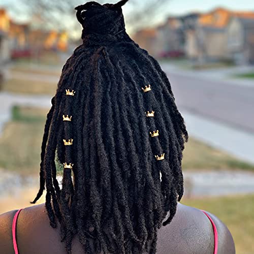 Loc'd & Crowned Dreadlock Accessories 24K Gold Crown Hair Jewelry for  Braids, Locs & Plaits - Pack of 5 Unisex Gold Hair Cuffs for Weddings,  Prom, and
