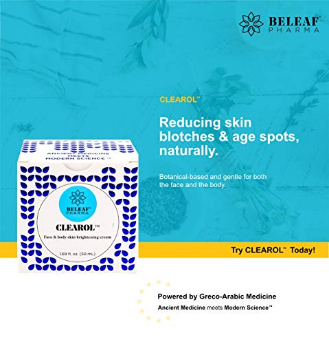 CLEAROL Brightening Cream with Alpha Arbutin, for Dark Skin, Dark Spots, Freckles that is Safe for the Face & Body