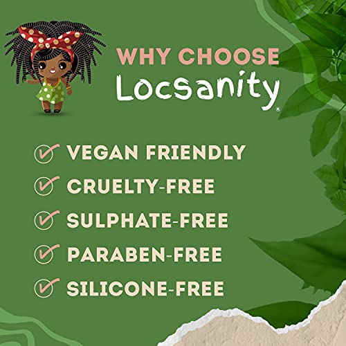 Locsanity Daily Moisturizing Refreshing Spray for Locs, Dreadlocks - Rose Water and Peppermint Hair Scalp Moisturizer, Dreadlock Spray - Natural Loc Care and Maintenance (8oz