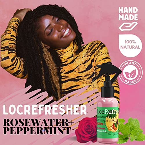 Rose Water For Locs, Daily Moisturizing Refreshing Spray, Rose