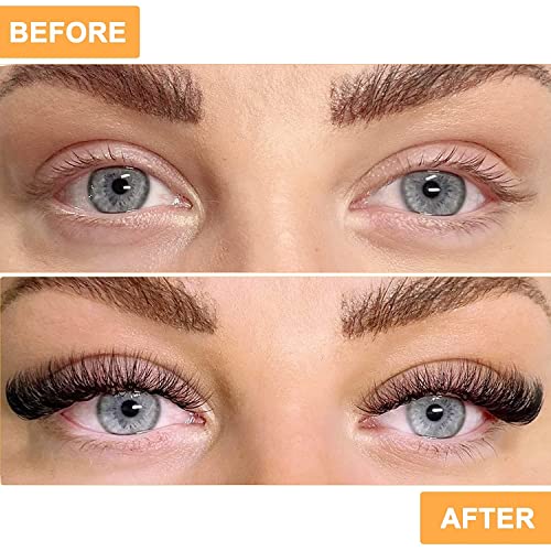 Lash Clusters 40D-0.07D-9-16MIX B&Q LASH Individual Lashes 280 Clusters False Eyelash 20D 30D 40D Lash Clusters Extensions Individual Lashes Cluster DIY Eyelash Extensions at Home (40D-0.07D,9-16MIX)