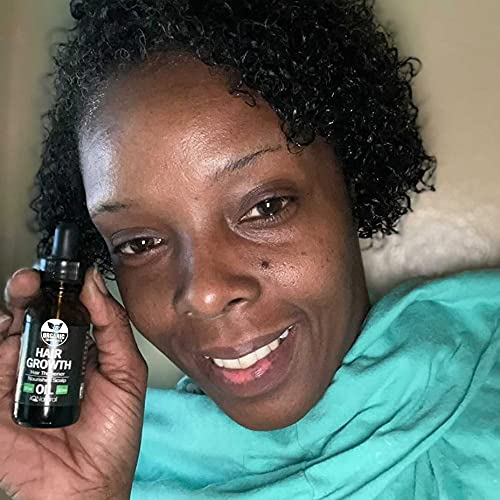 Hair Growth Serum By IQ Natural - Hair Growth Oil to Help Grow Natural Stronger, Thicker, Longer Hair - Hair Growth Oil Made With Jamaican Black Castor Oil - 1oz (30ml)