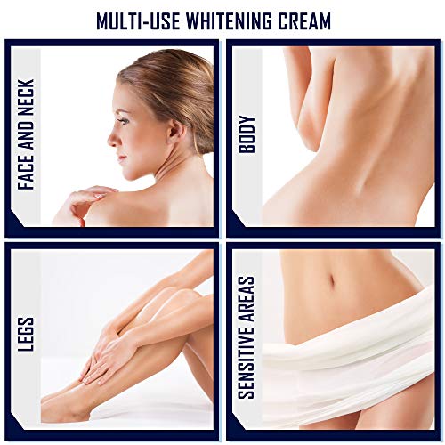 Intimate Whitening Cream - Made in USA Skin Lightening Gel for Body, Face, Bikini and Sensitive Areas - Underarm Bleaching Cream with Mulberry Extract, Arbutin, Licorice Extract - 1.7 oz