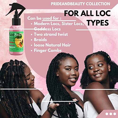 Rose Water For Locs, Daily Moisturizing Refreshing Spray, Rose Water For Hair, Rosewater and Peppermint Hair Scalp Moisturizer. (4 OUNCES)