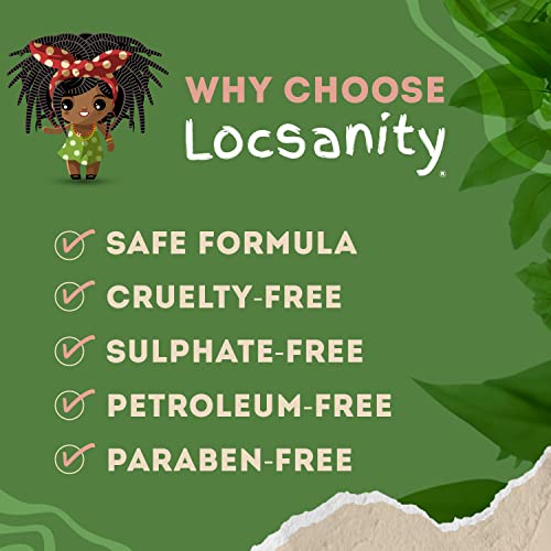 Locsanity Daily Moisturizing Loc Spray for Dreads - Passion Fruit Hair Scalp Moisturizer, Dreadlock Spray - Refreshening Spray for Locs, Dreadlocks, Sisterlock, Microlock - Controls Frizz, Oil-Free