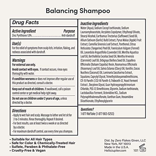 Jupiter Dandruff Shampoo & Conditioner For Dry, Oily, Itchy, Flaky Scalp - Color Safe - Sulfate, Paraben, Phthalate Free - Vegan - Premium Medicated Shampoo & Dry Scalp Conditioner - 9.5 fl oz each
