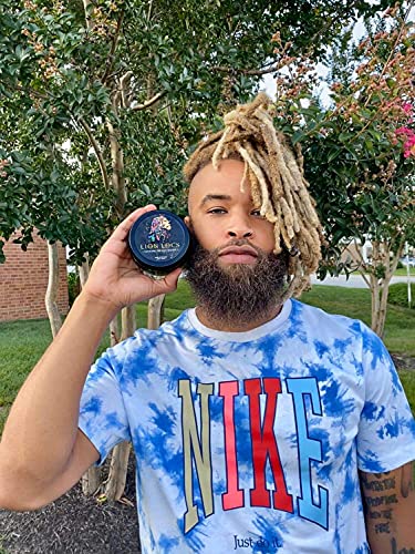 Lion Locs Hair Locking Dreads Moisturizer for Dreadlocks, Locks, Microlocs, Interlocks, Braidlocks, Braids, Fauxlocs, Twistlocks, or Sisterlocks | - Large Container Residue and Build-Up Free (8oz)