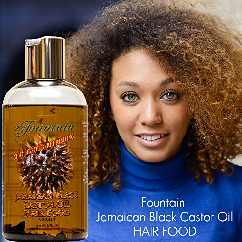Fountain Jamaican Black Castor Oil Hair Food With Peppermint Dry Itchy Flaky Hair Bump Scalp Treatment 8 Ounces