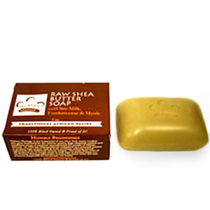 raw shea butter anti-aging soap