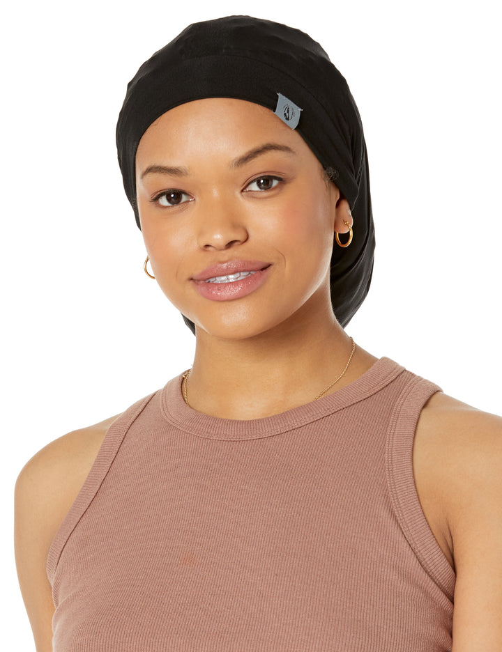 Dreadlocks locs hair cap bonnet for men and women - black