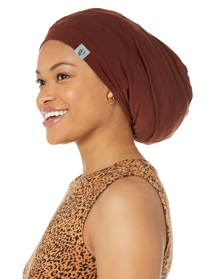 Dreadlocks locs hair cap bonnet for men and women - orange rust