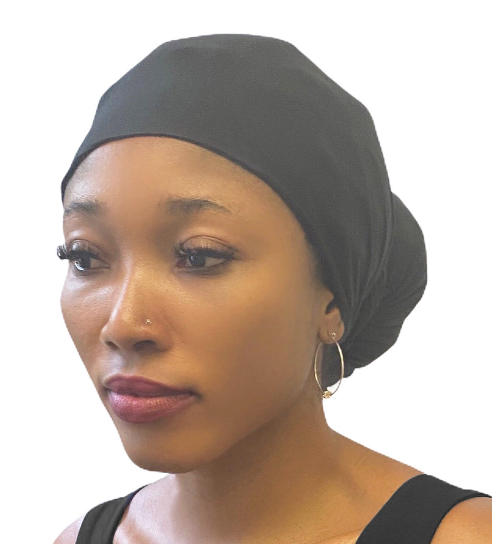 Head Wrap Scarf Turban - Black