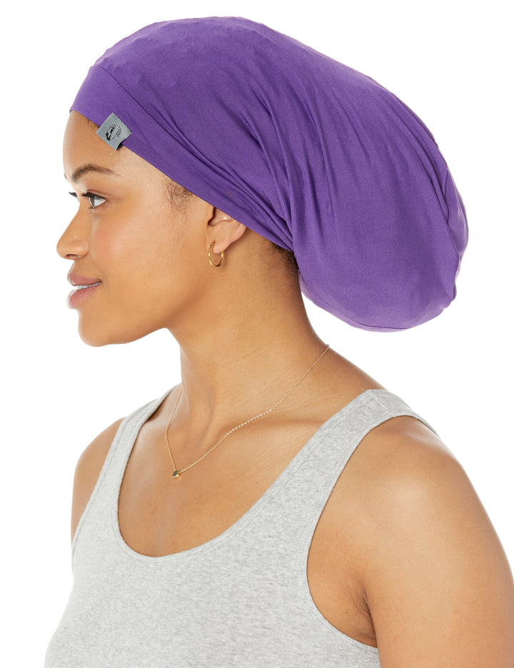 Dreadlocks locs hair cap bonnet for men and women - Purple