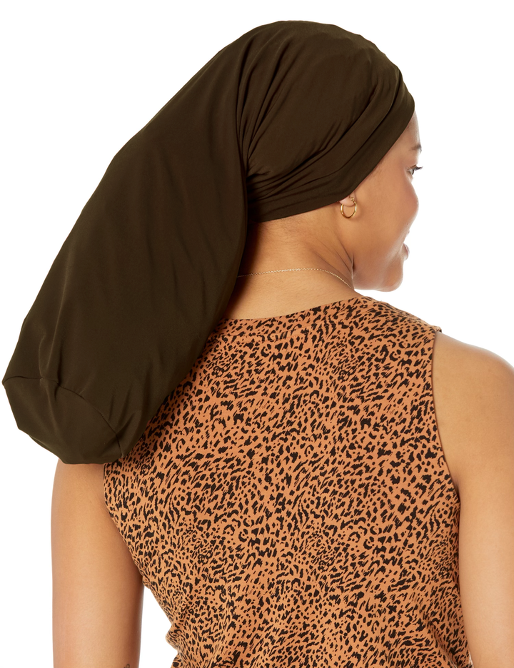 Dreadlocks locs hair cap bonnet for men and women - brown