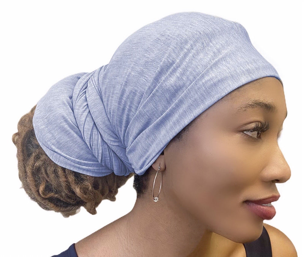 Head Wrap Scarf Turban - pale blue