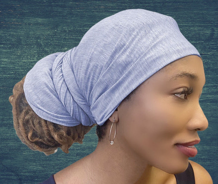 Head Wrap Scarf Turban - pale blue