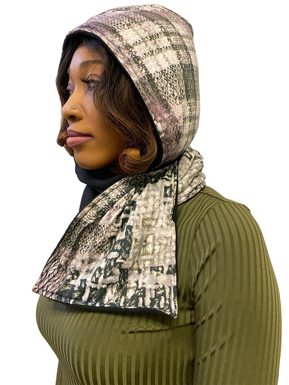 Reversible Hooded Scarf